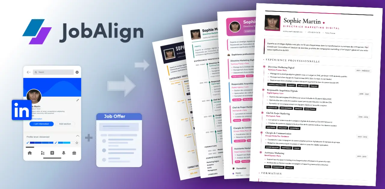 Screenshot 1 of JobAlign LinkedIn Resume Generator