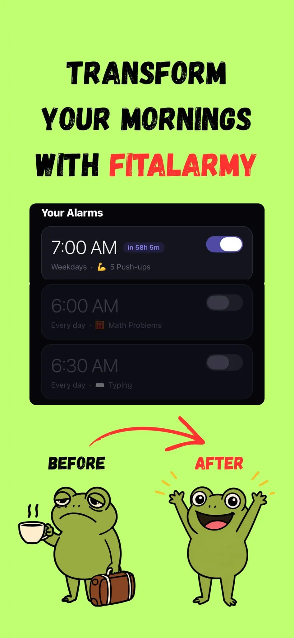 Screenshot 1 of Fit Alarmy