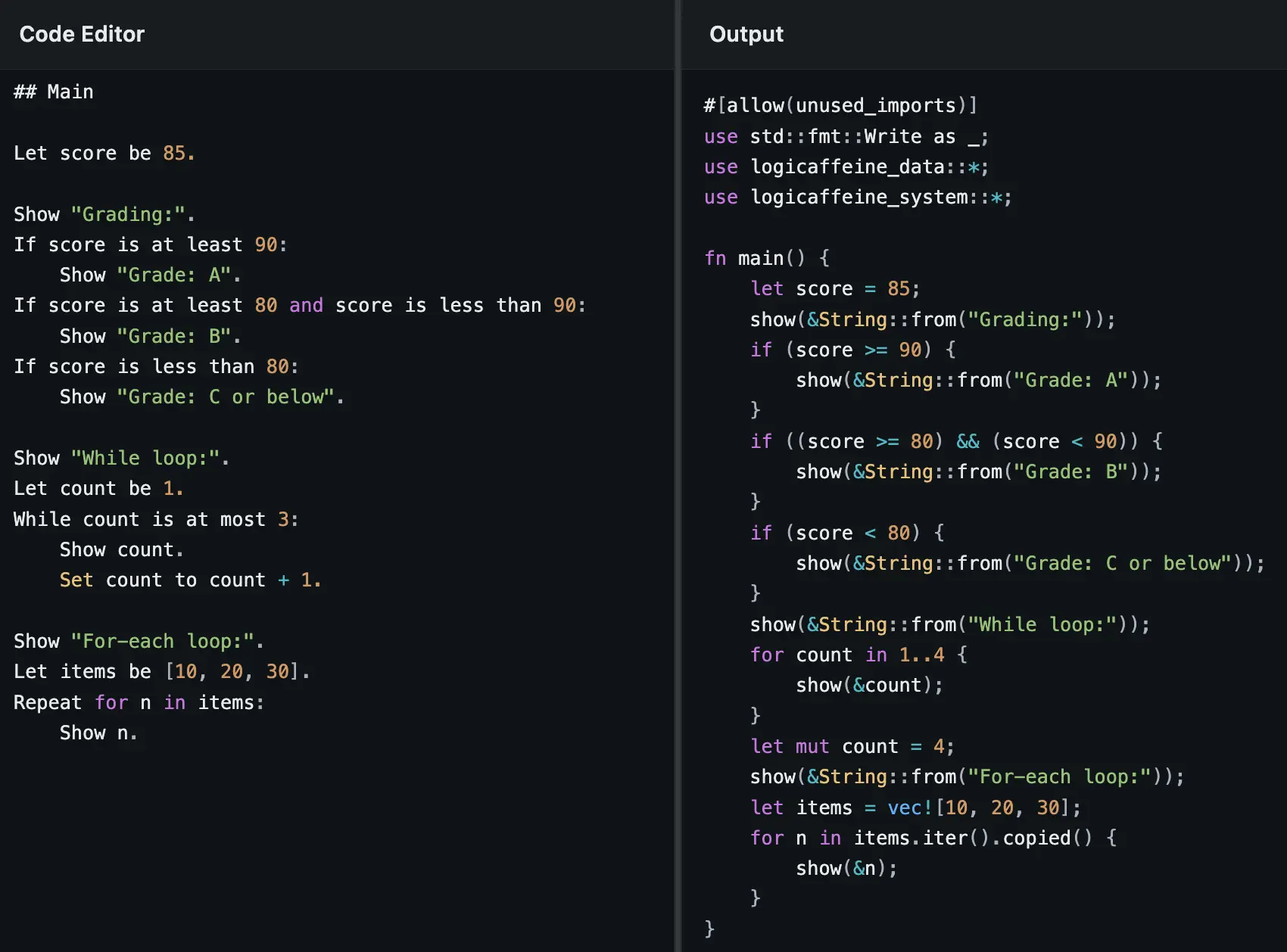 Screenshot 4 of LOGICAFFEINE