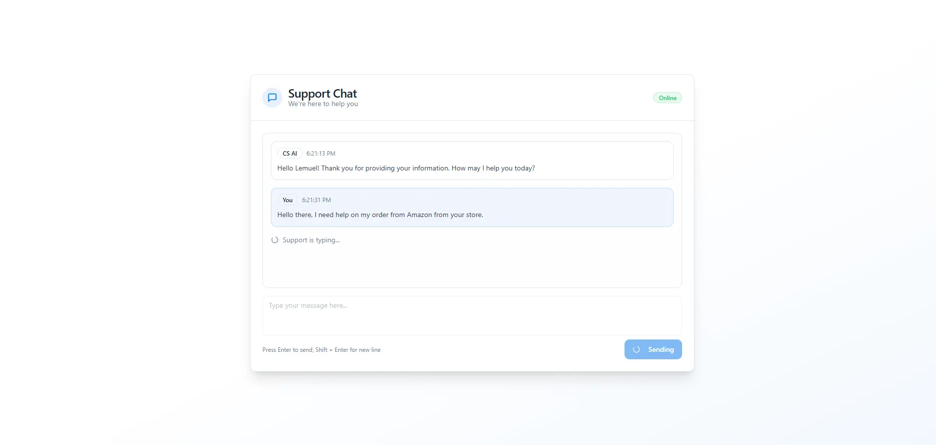 Screenshot 1 of SupportRules - AI Customer Support