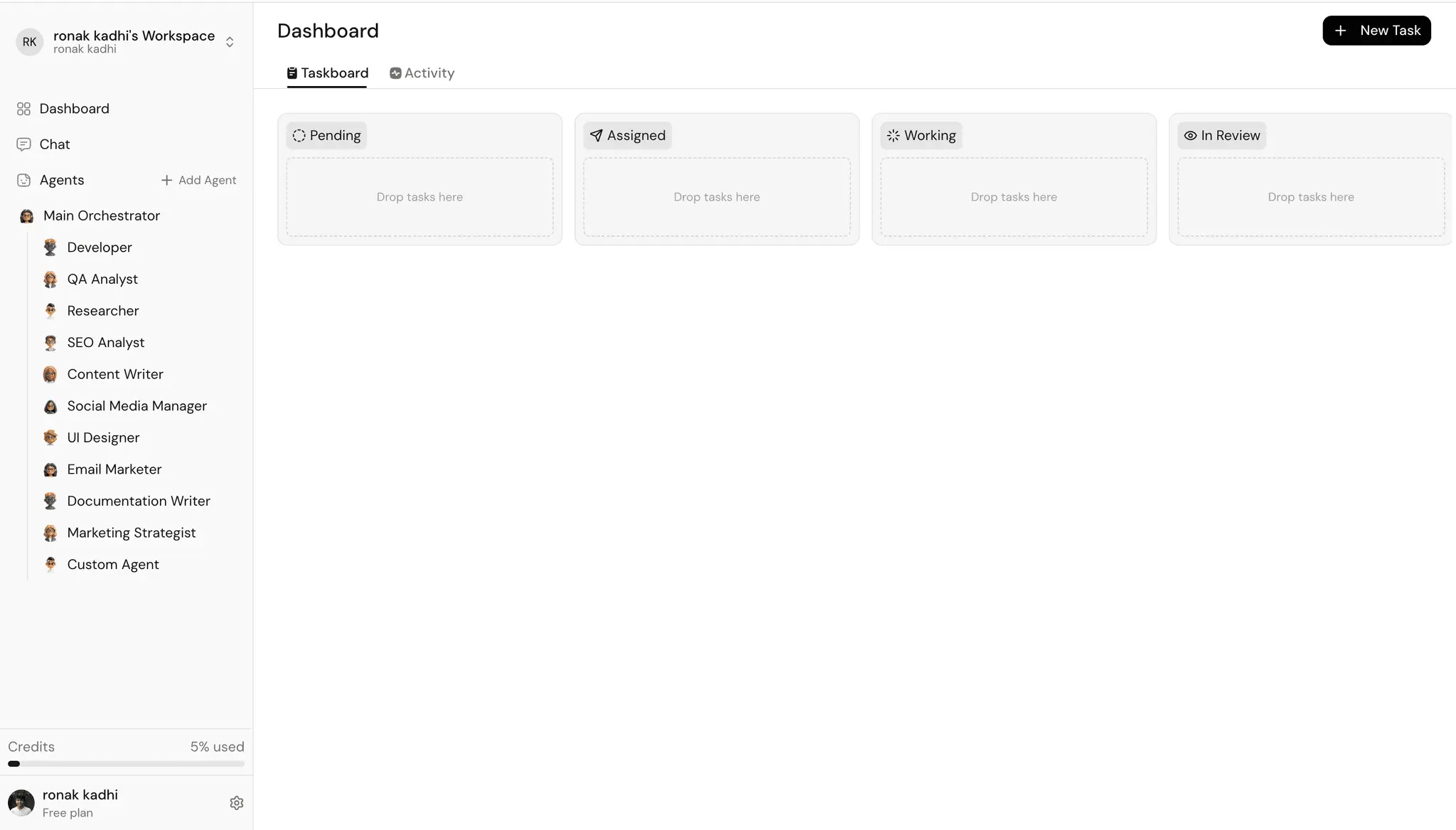 Screenshot 1 of Runagents.co