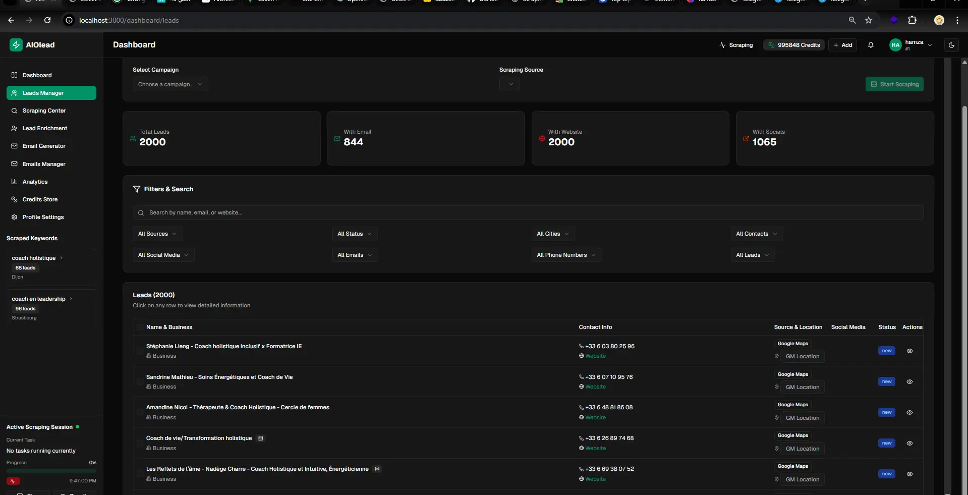 Screenshot 5 of AIOleads - AI-Powered Lead Generation