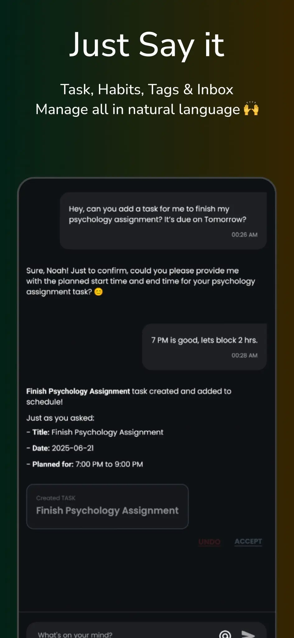 Screenshot 4 of Satchi: Productivity partner
