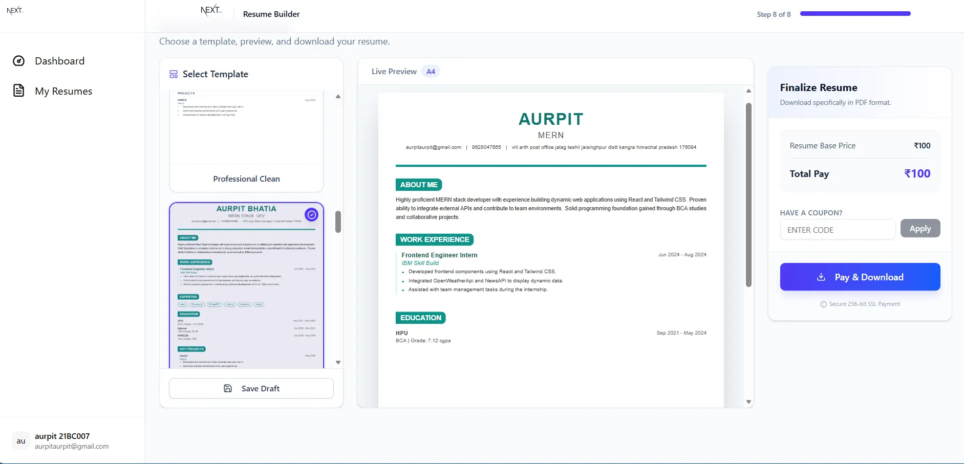 Screenshot 3 of NextCV