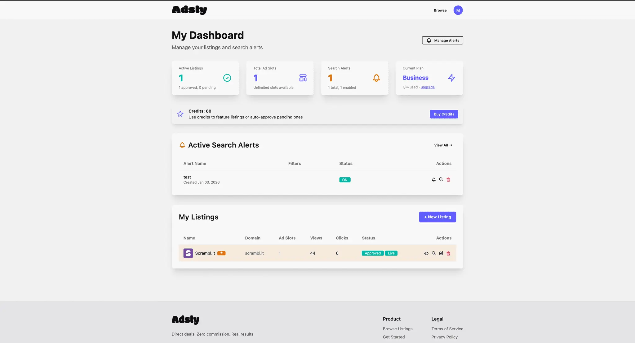 Screenshot 2 of Adsly.io