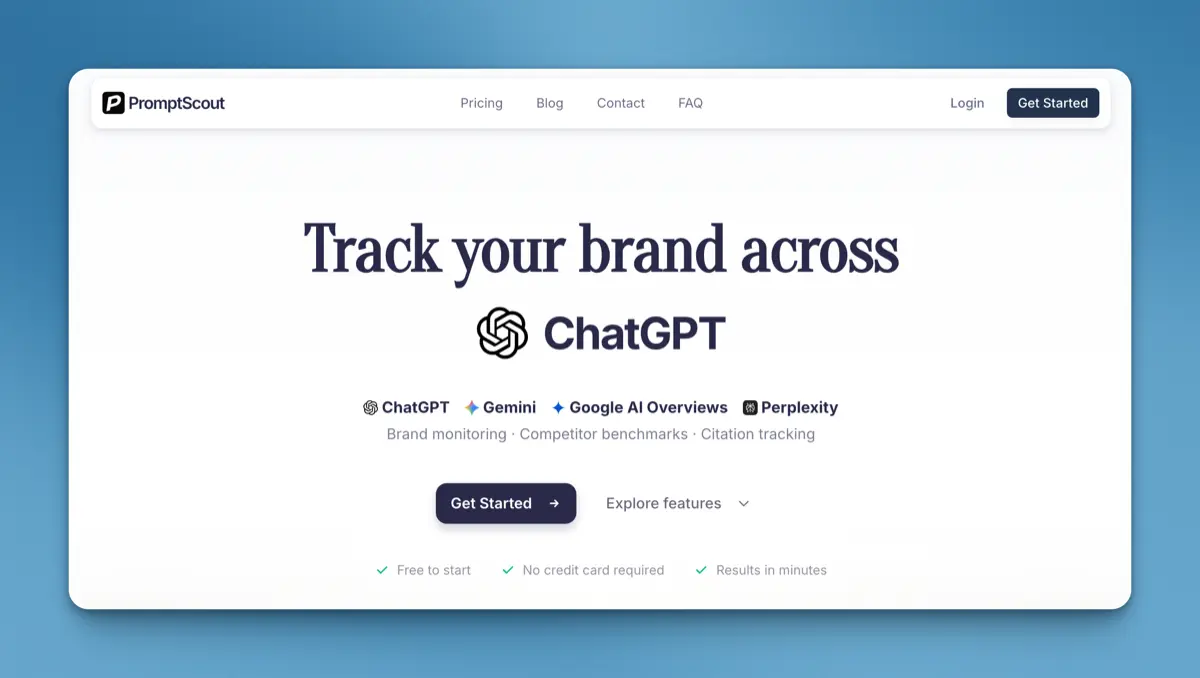 Screenshot 1 of PromptScout