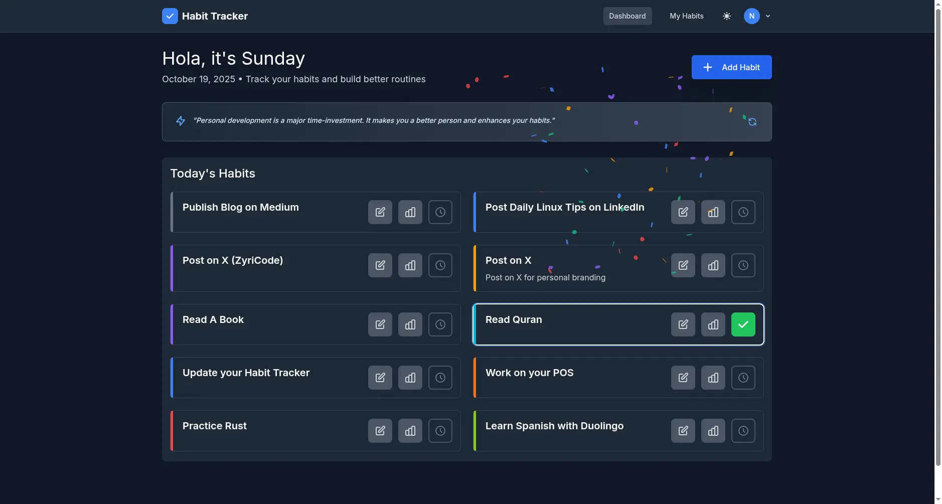 Screenshot 3 of Habit Tracker