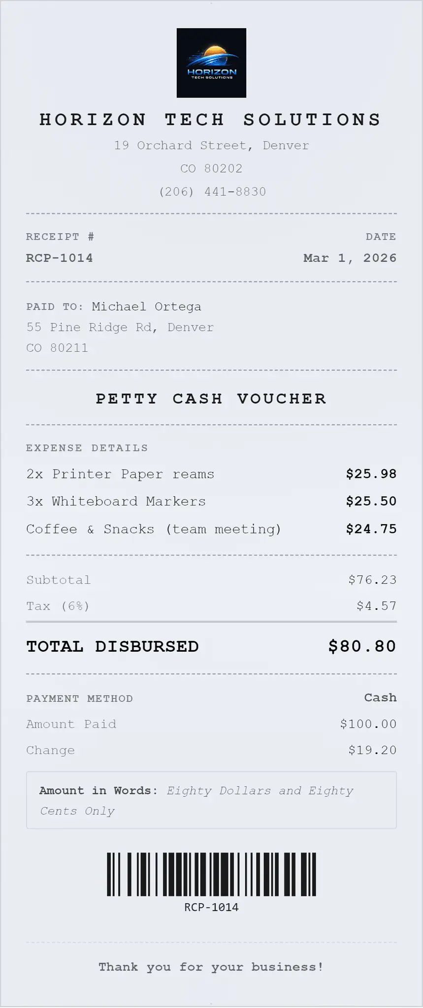 Screenshot 2 of Simple Receipt Maker