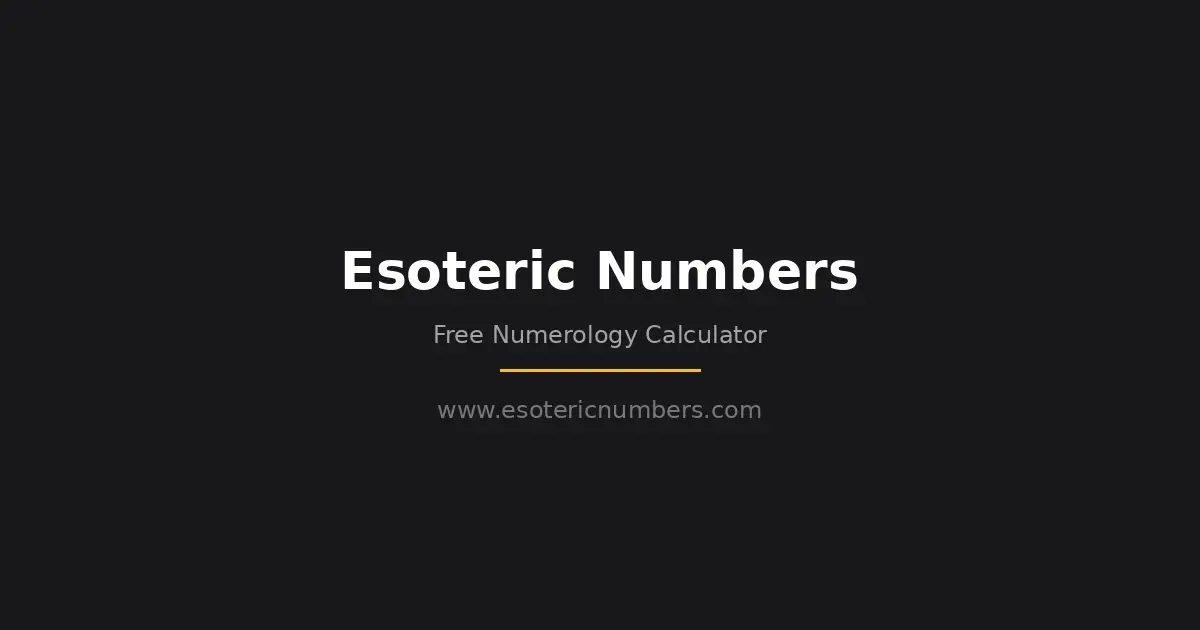 Screenshot 1 of Free Numerology Calculator