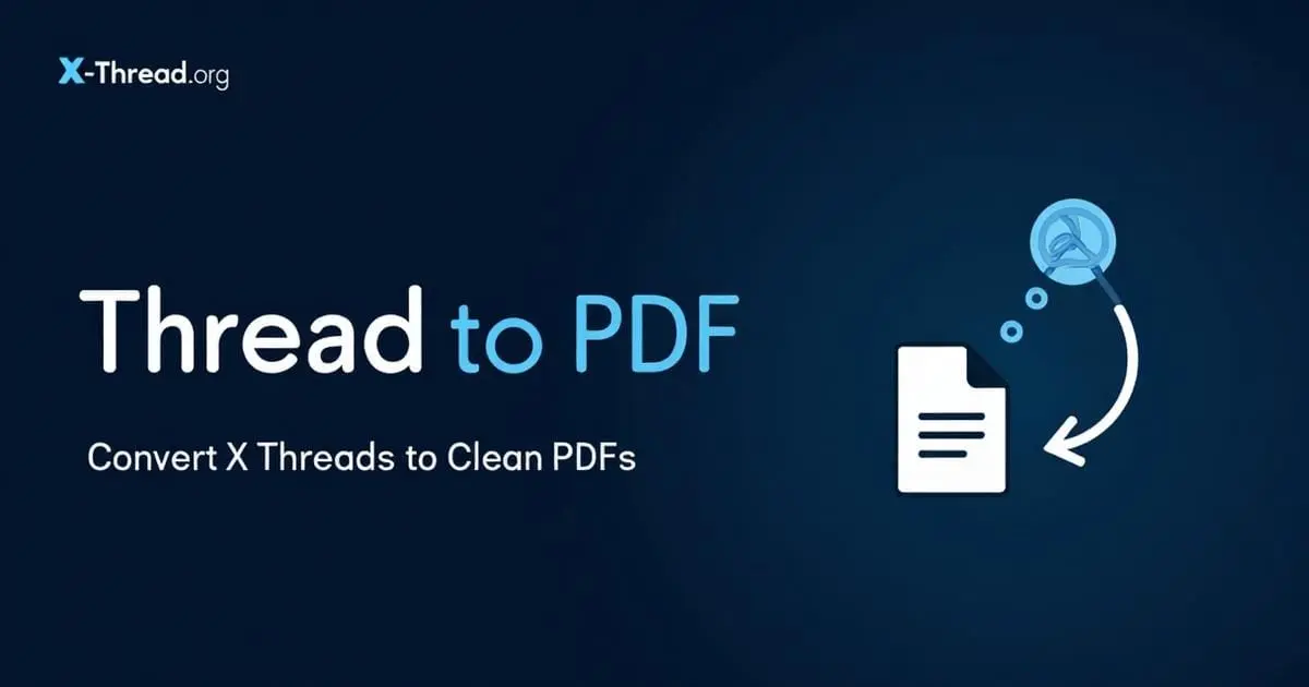 Screenshot 1 of X Thread to PDF