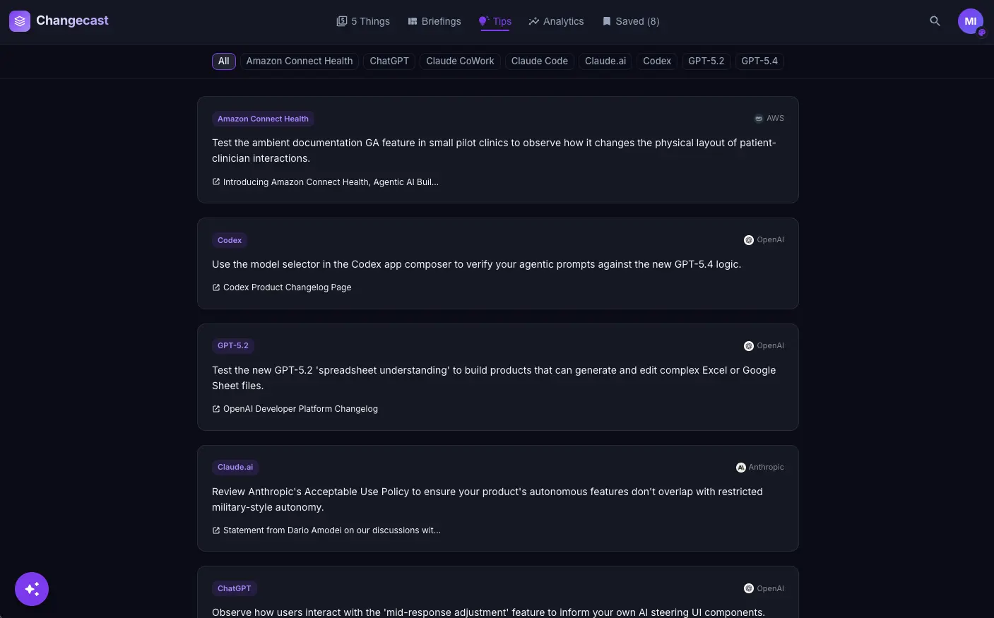 Screenshot 4 of Changecast