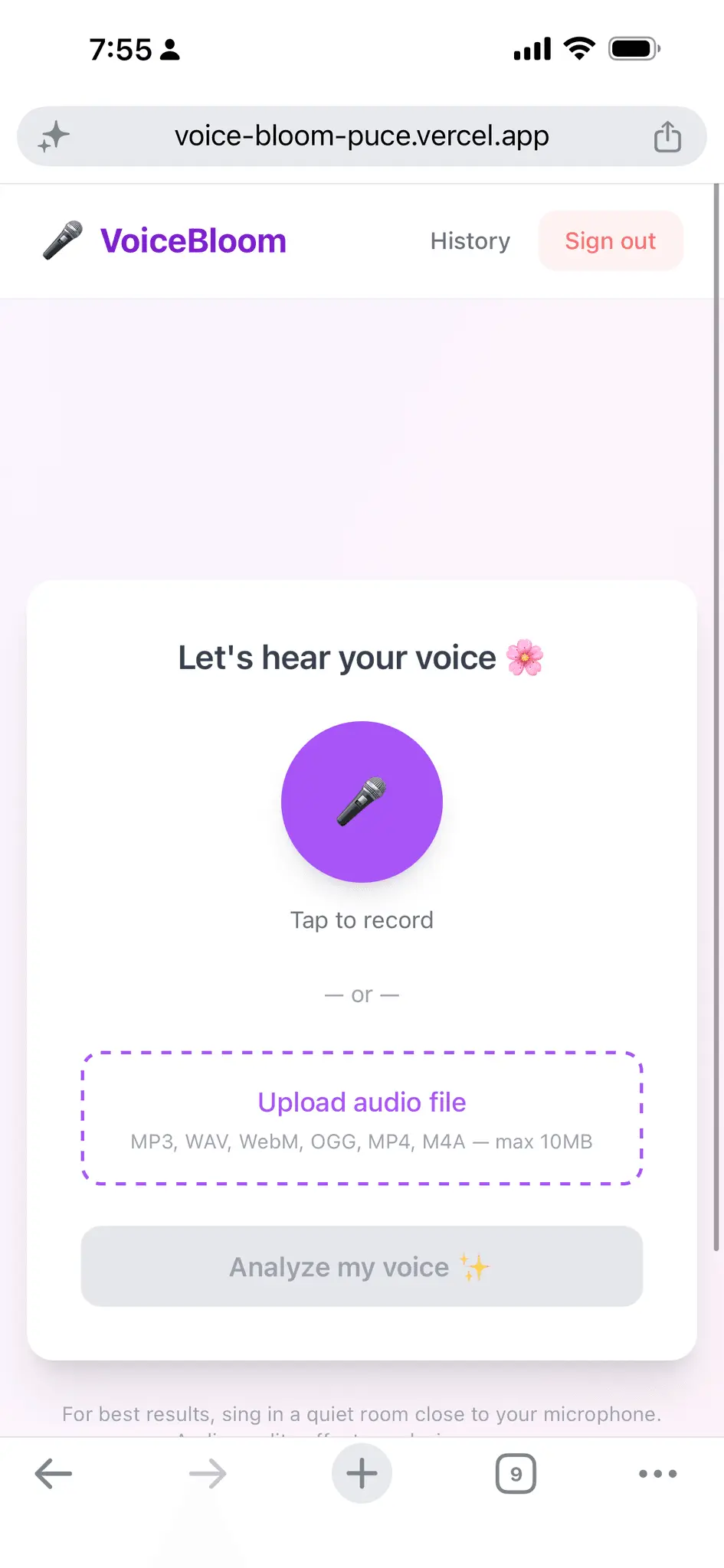 Screenshot 5 of VoiceBloom