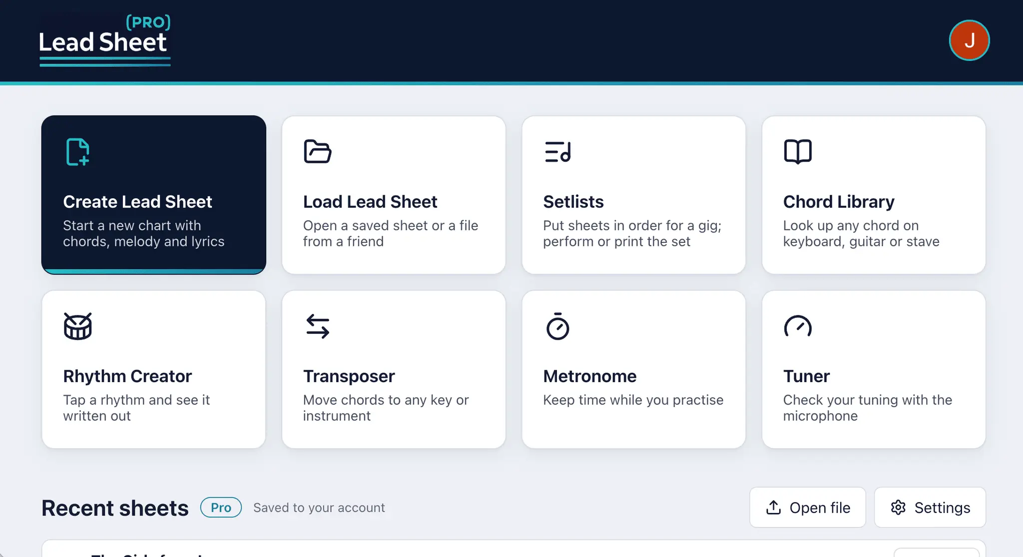 Screenshot 2 of Lead Sheet Pro