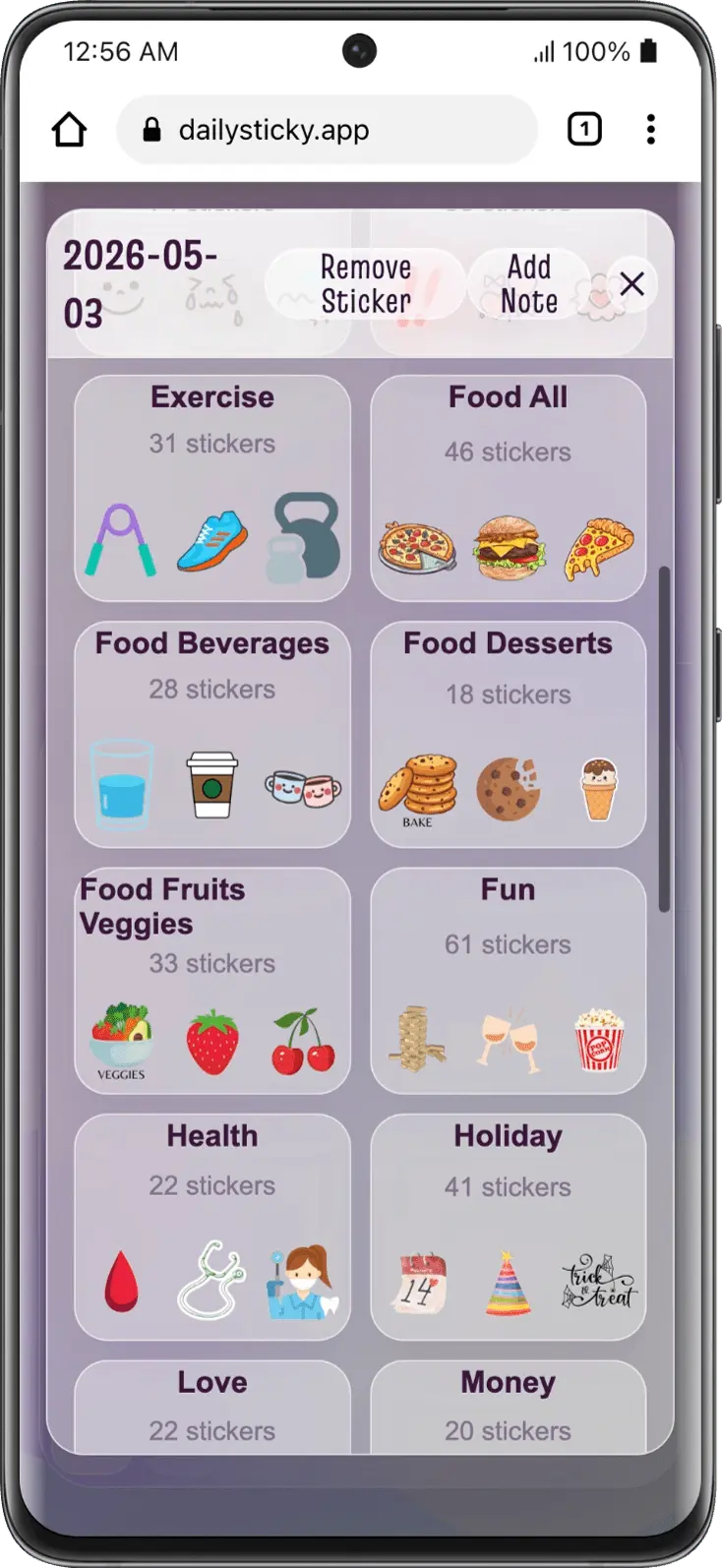 Screenshot 3 of Daily Sticky
