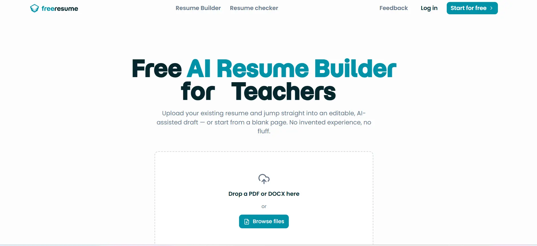 Screenshot 1 of FreeResume