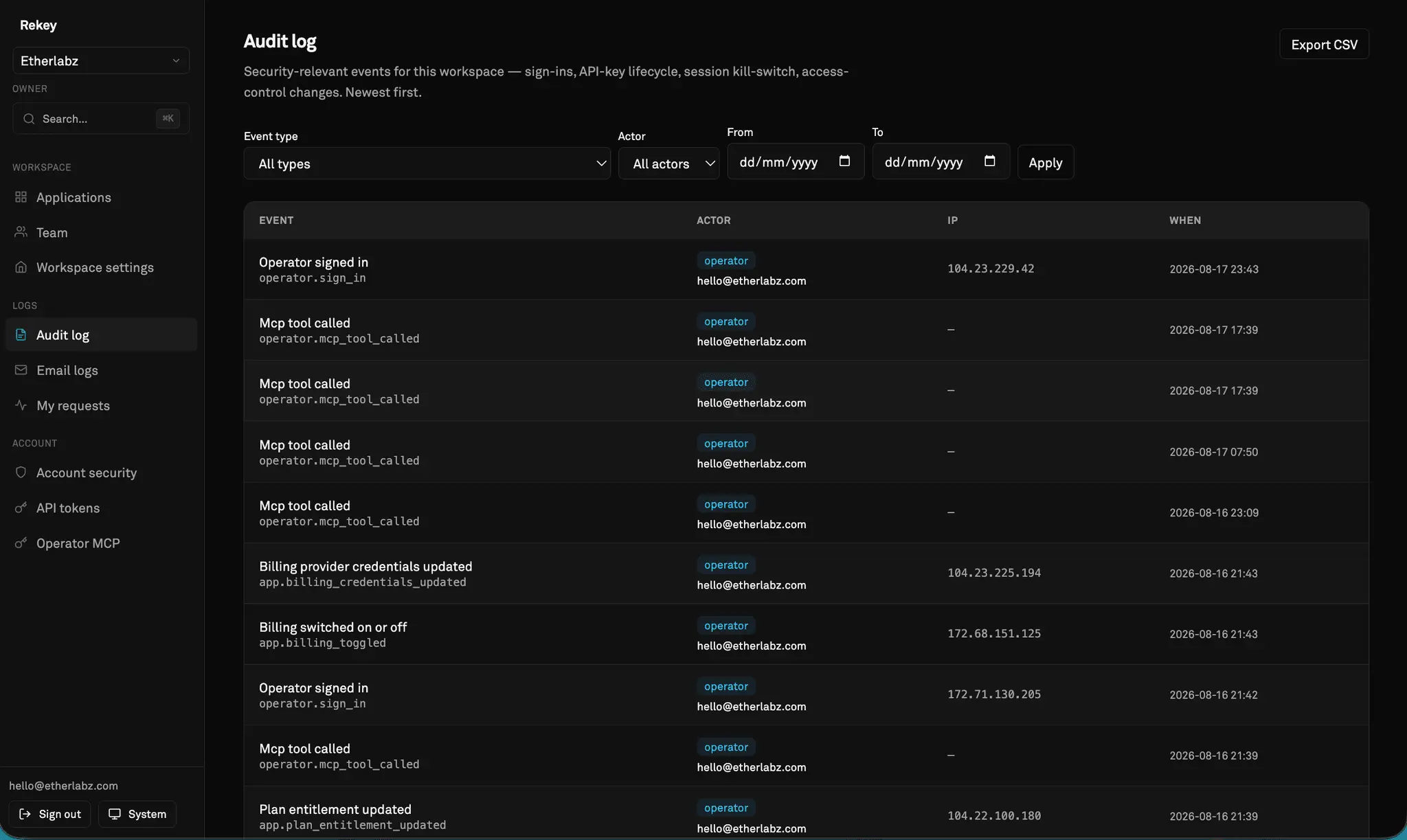 Screenshot 7 of Rekey.dev