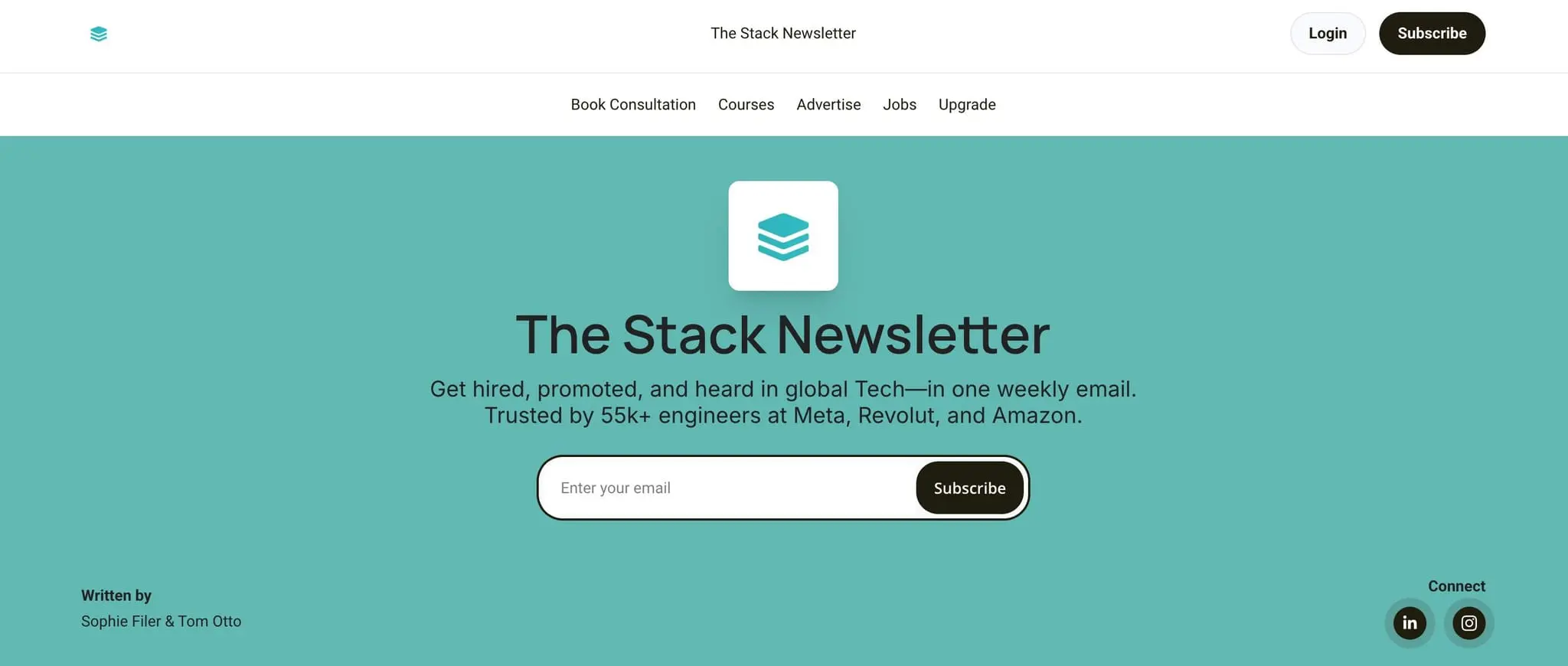 Screenshot 1 of The Stack Newsletter