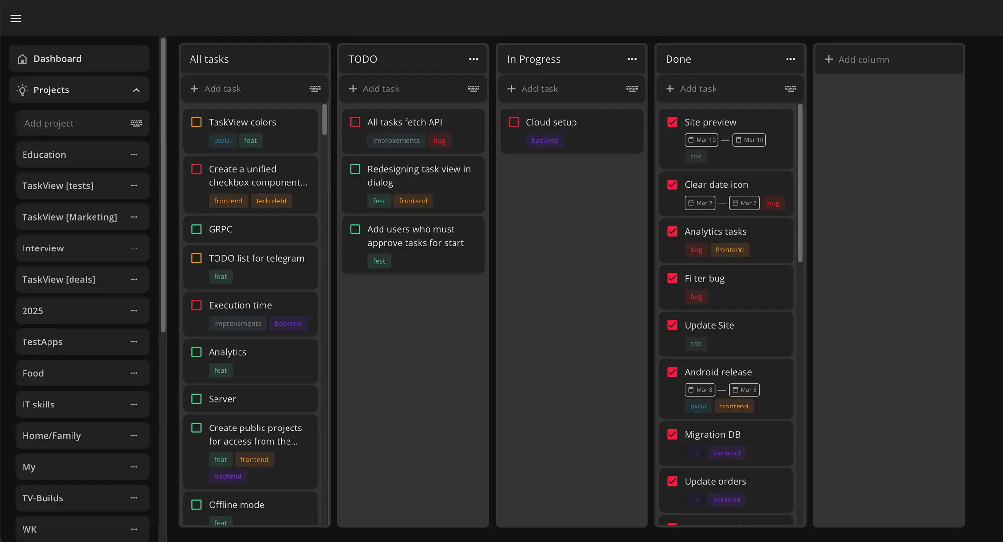 Screenshot 1 of TaskView