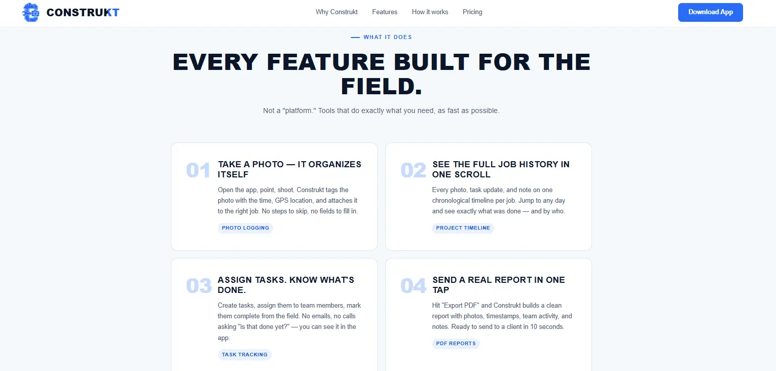 Screenshot 1 of ConstruktApp