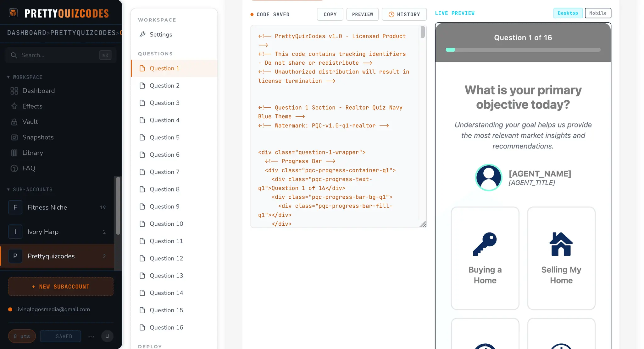 Screenshot 4 of PrettyQuizCodes