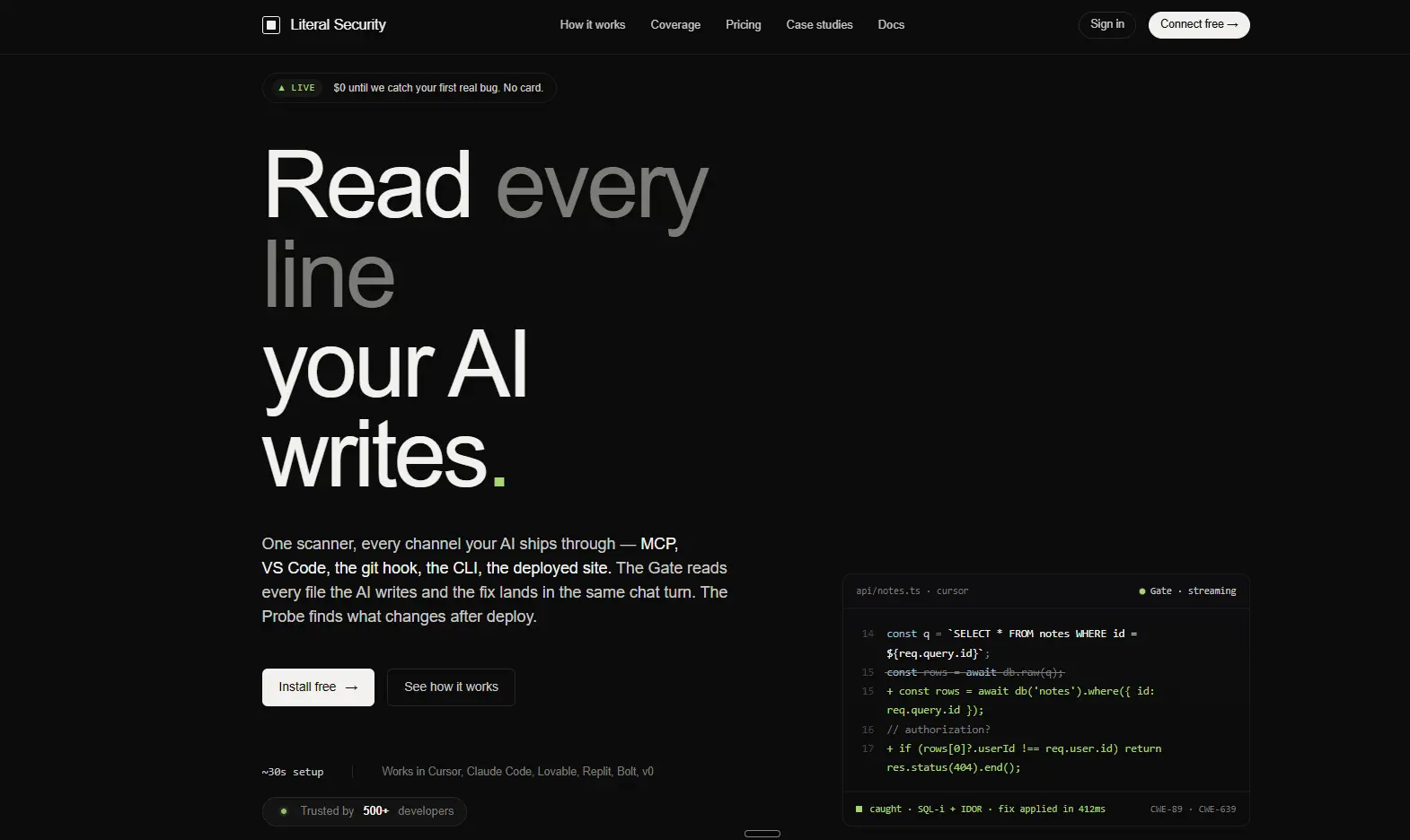 Screenshot 1 of Literal Security