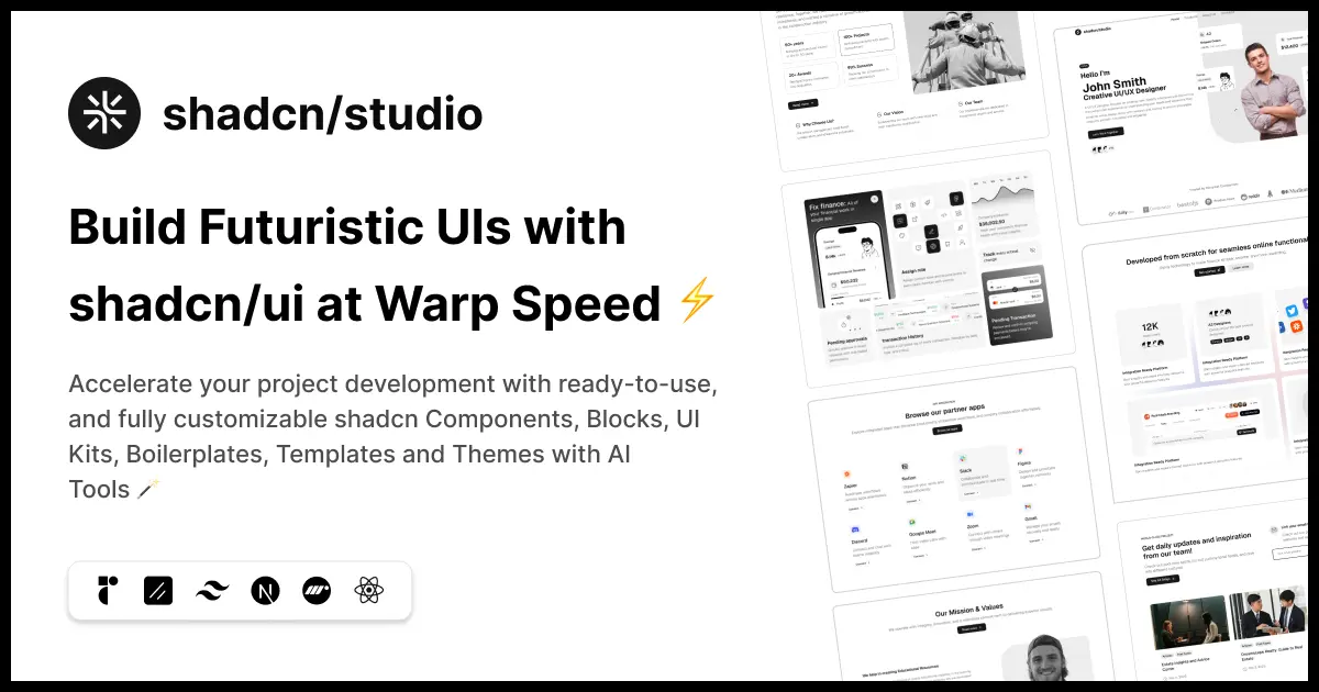 Screenshot 1 of Shadcn Studio