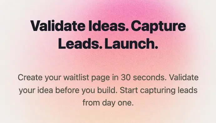 Screenshot 1 of LaunchSoon - Own your audience
