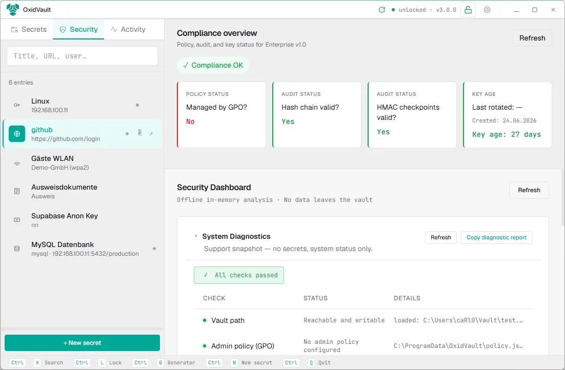 Screenshot 3 of OxidVault