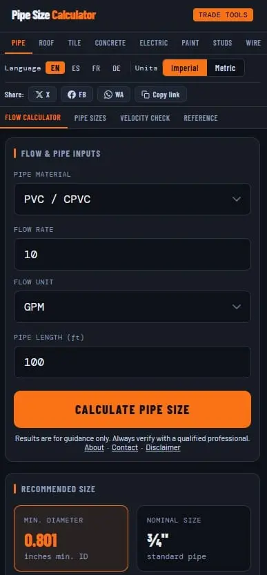 Screenshot 1 of Trade Tools