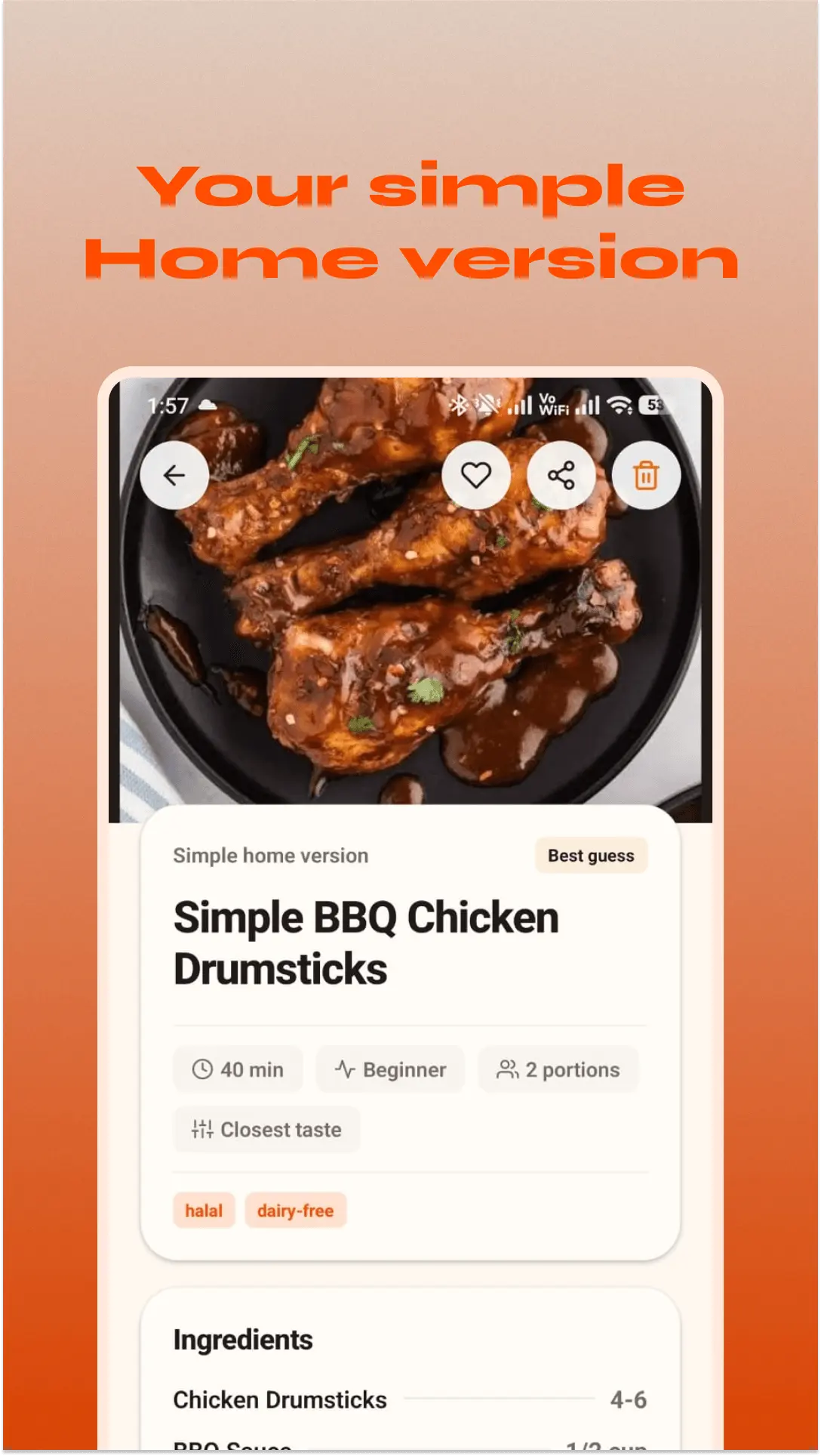 Screenshot 2 of CookThis: Recipe by Photo