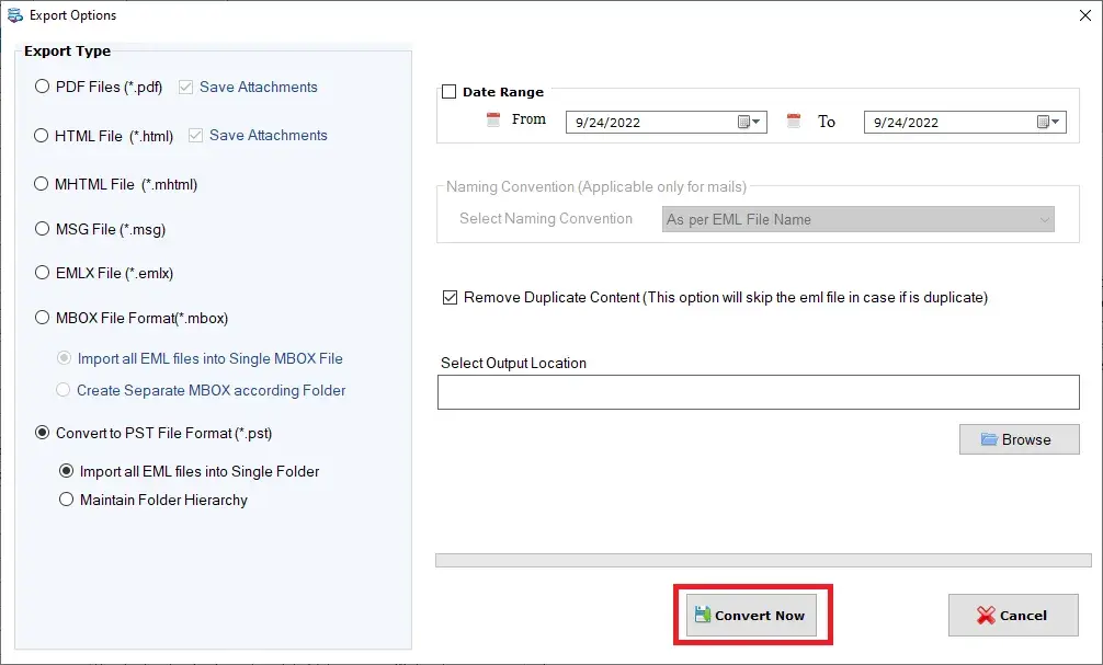 Screenshot 3 of Softaken EML to PST Converter