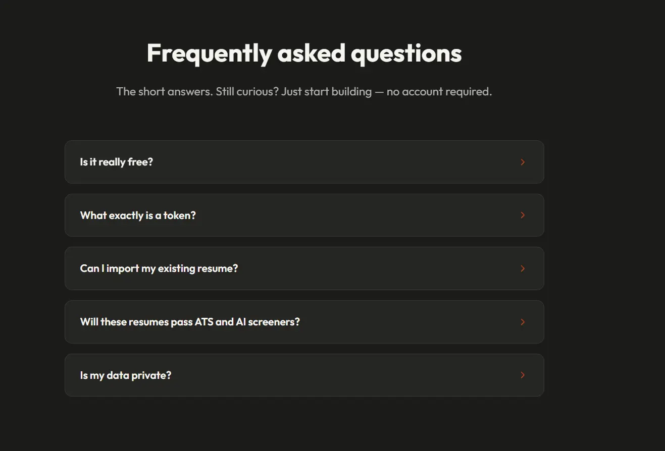 Screenshot 3 of Markdown Resume Builder