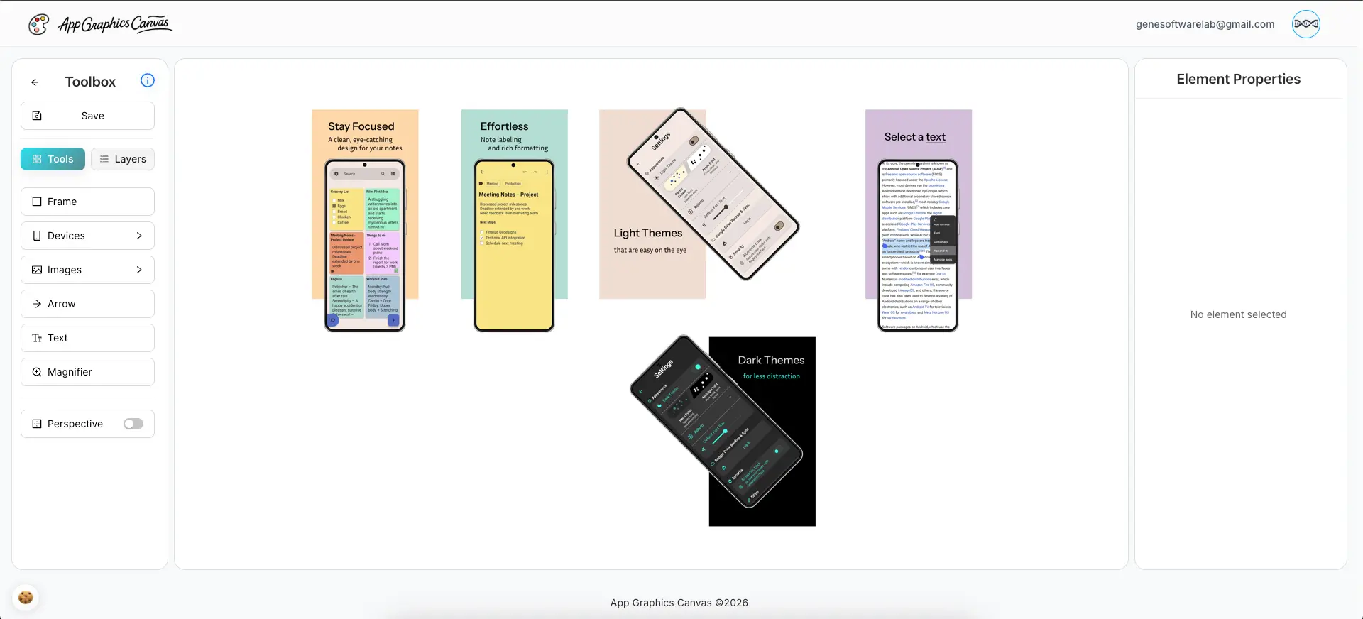 Screenshot 1 of App Graphics Canvas