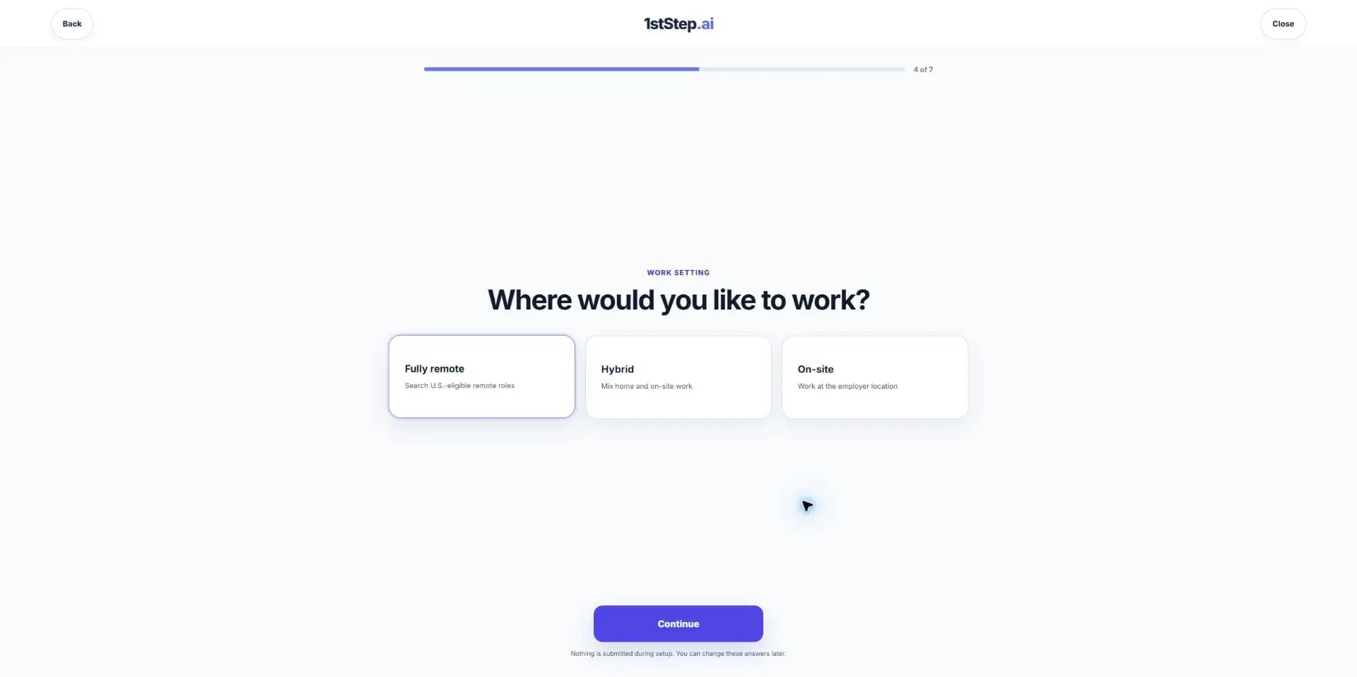Screenshot 4 of 1stStep.ai