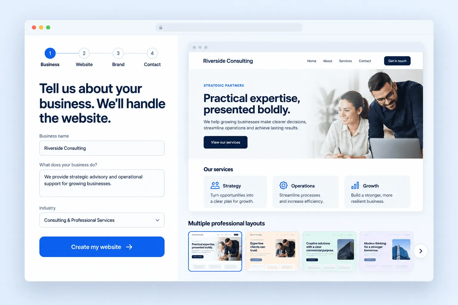 Screenshot 4 of Marketing Specialists AI Website Builder
