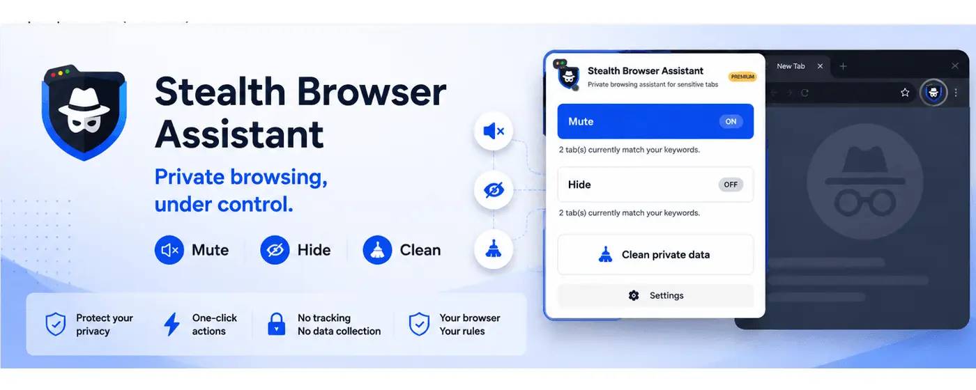 Screenshot 1 of Stealth Browser Assistant