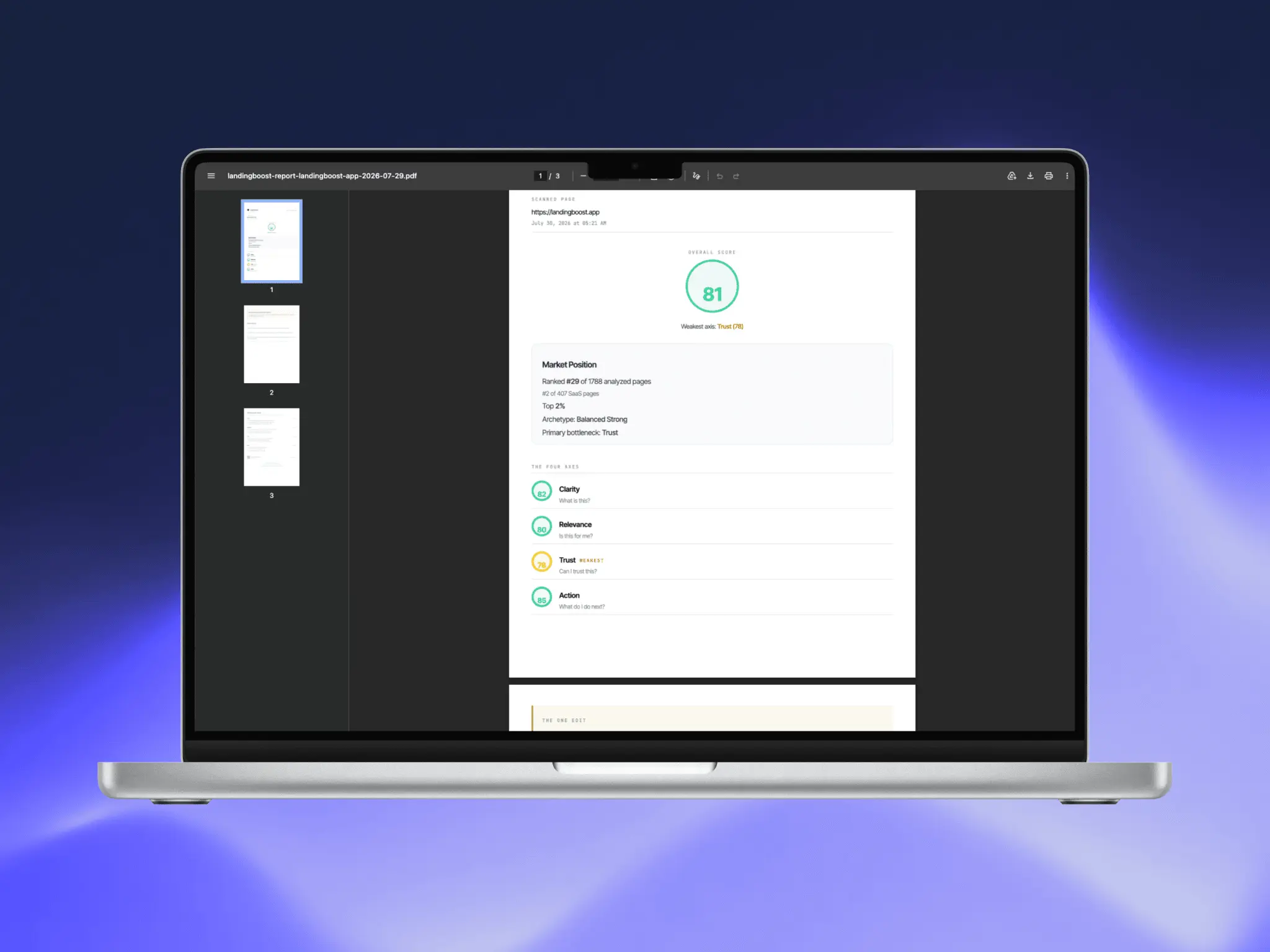 Screenshot 3 of LandingBoost