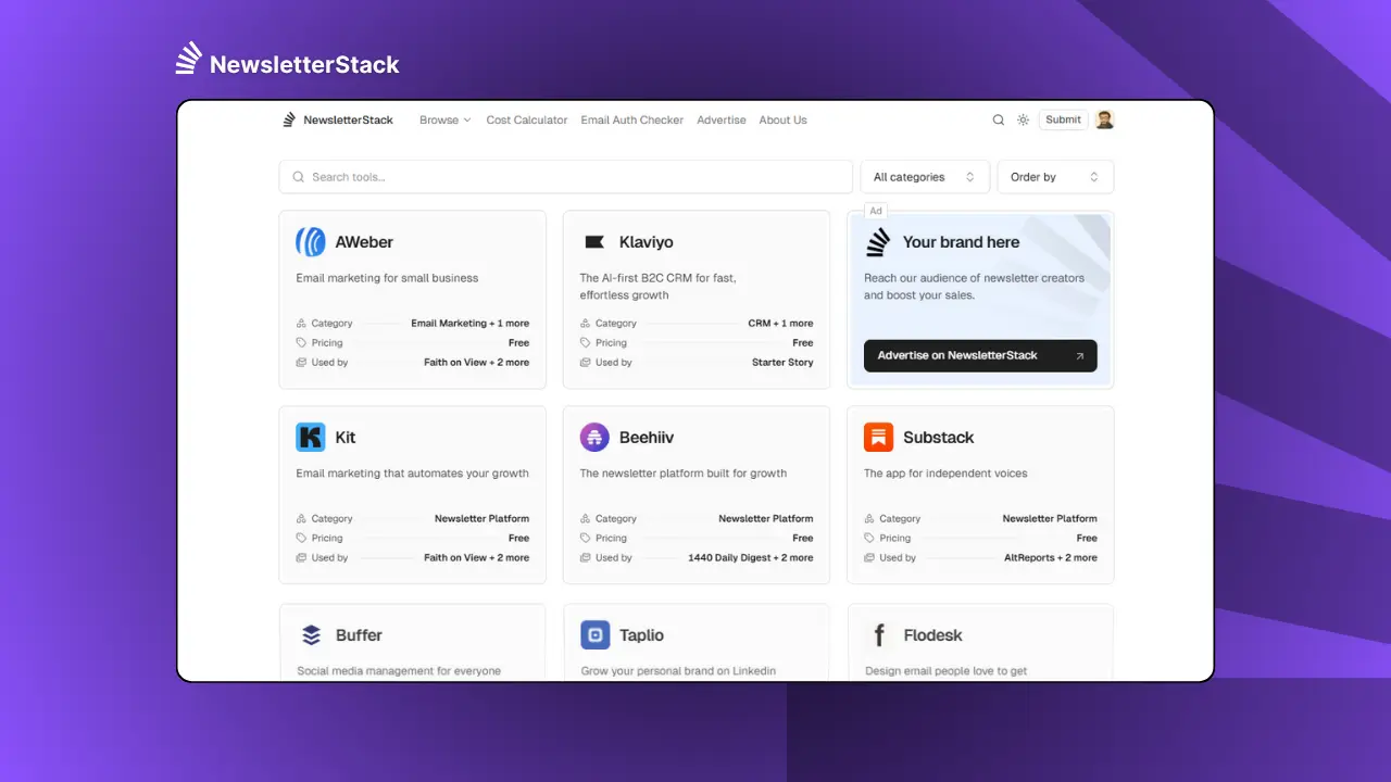 Screenshot 2 of NewsletterStack
