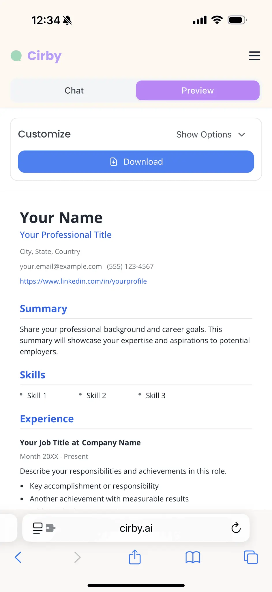 Screenshot 1 of Cirby