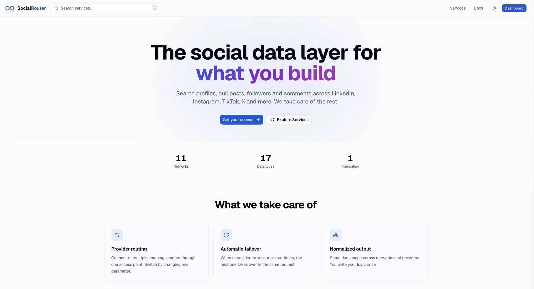 Screenshot 1 of SocialRouter