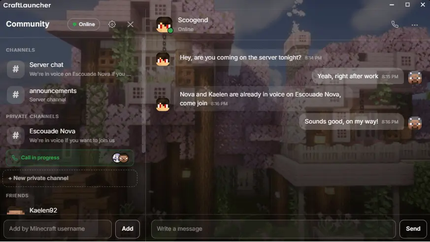 Screenshot 1 of CraftLauncher
