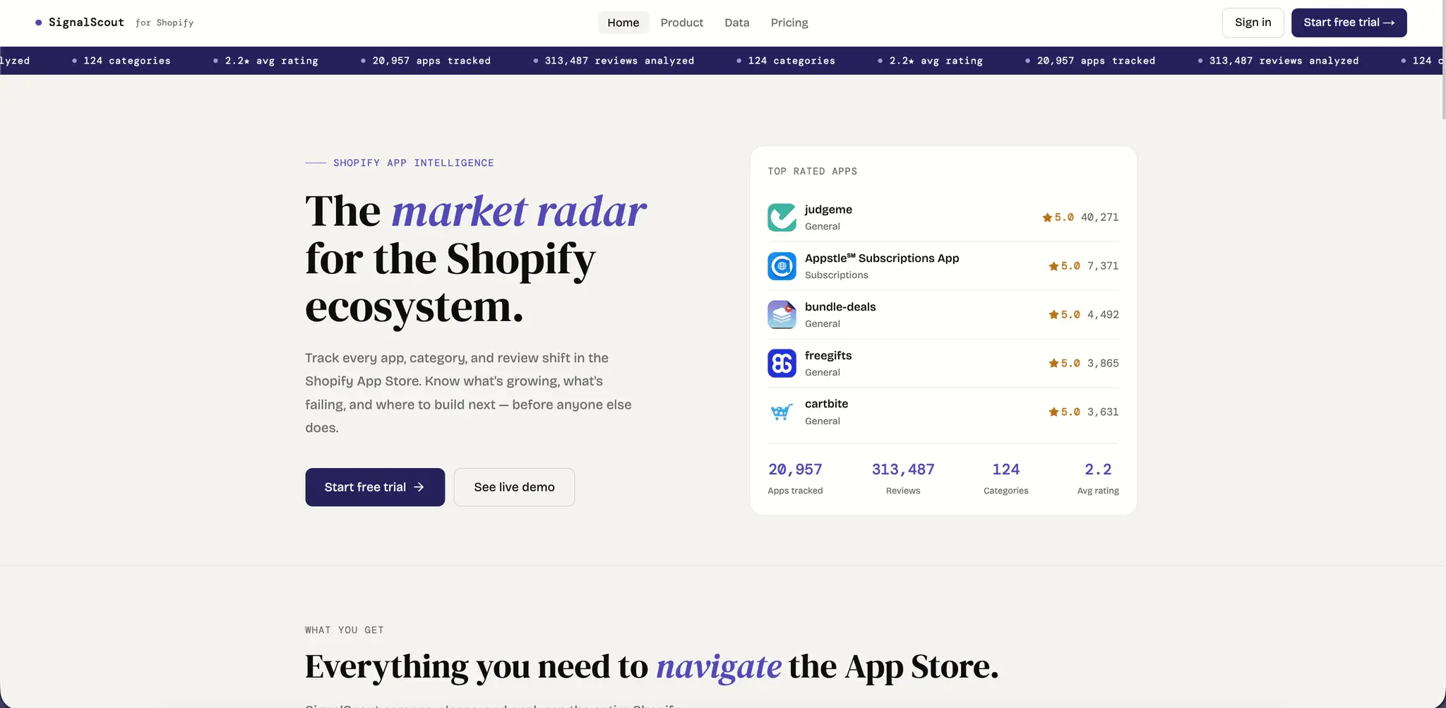 Screenshot 1 of SignalScout