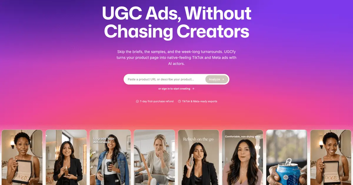 Screenshot 1 of UGCfy AI