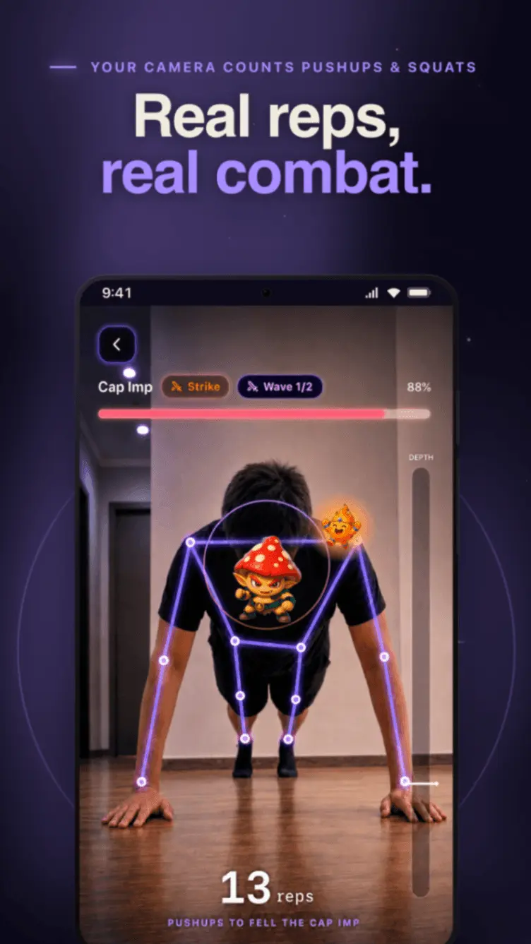 Screenshot 1 of Pushup RPG