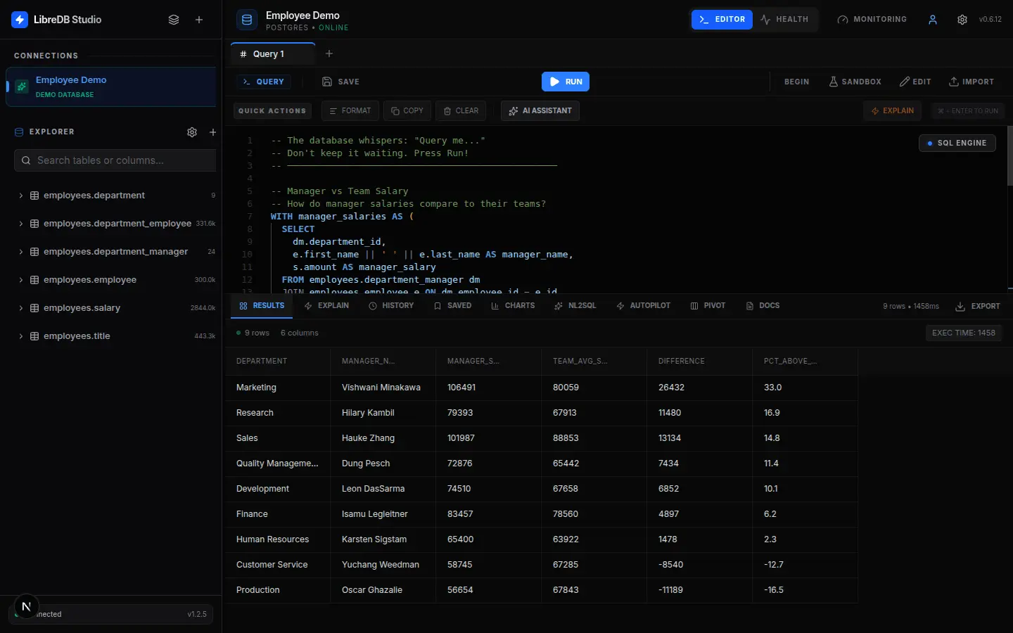 Screenshot 3 of LibreDB Studio