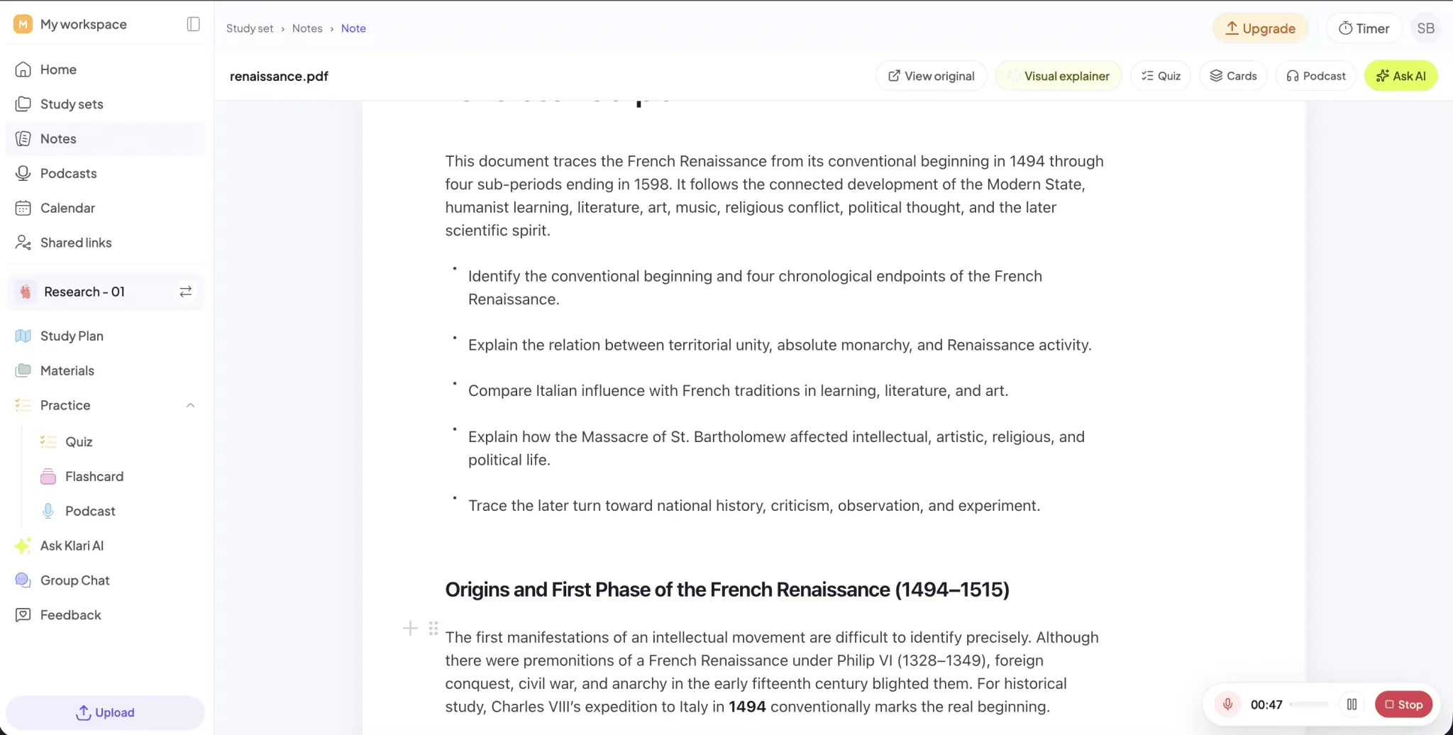 Screenshot 2 of Klari AI