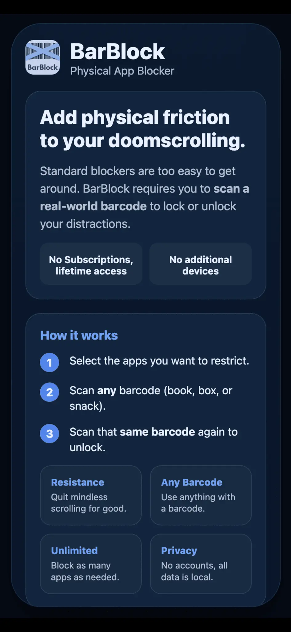 Screenshot 1 of BarBlock