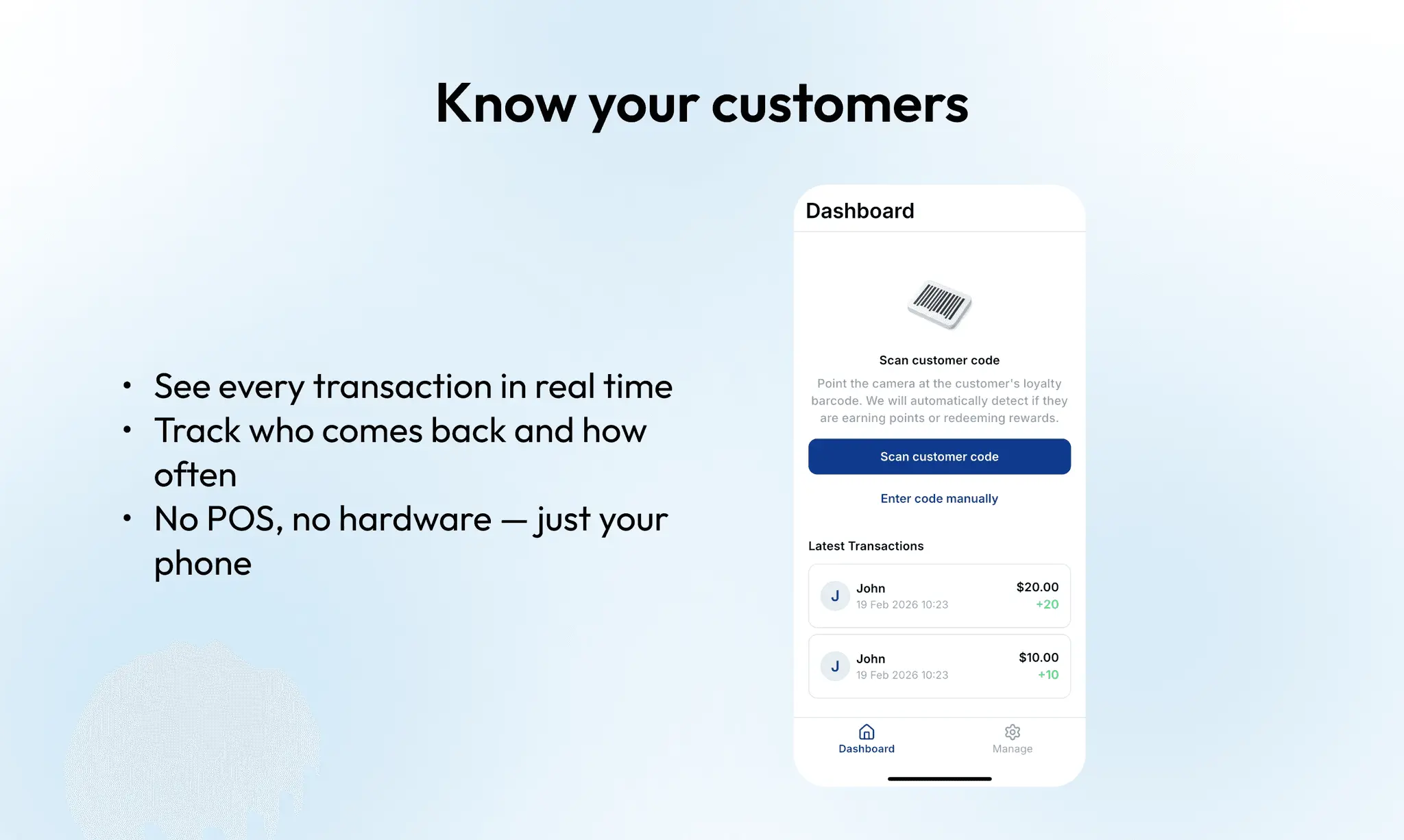 Screenshot 1 of Fedele for business - Loyalty program