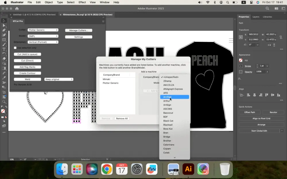 Screenshot 5 of XFCut Pro Vinyl Cutter Software Plugin