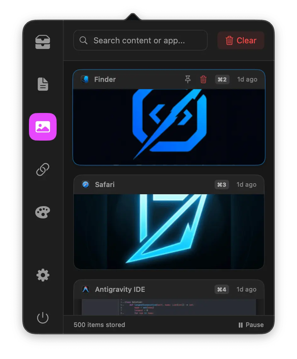 Screenshot 2 of ClipStruct